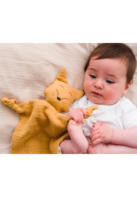 Peluche para dormir de algodón orgánico: Zorro A PUNT
