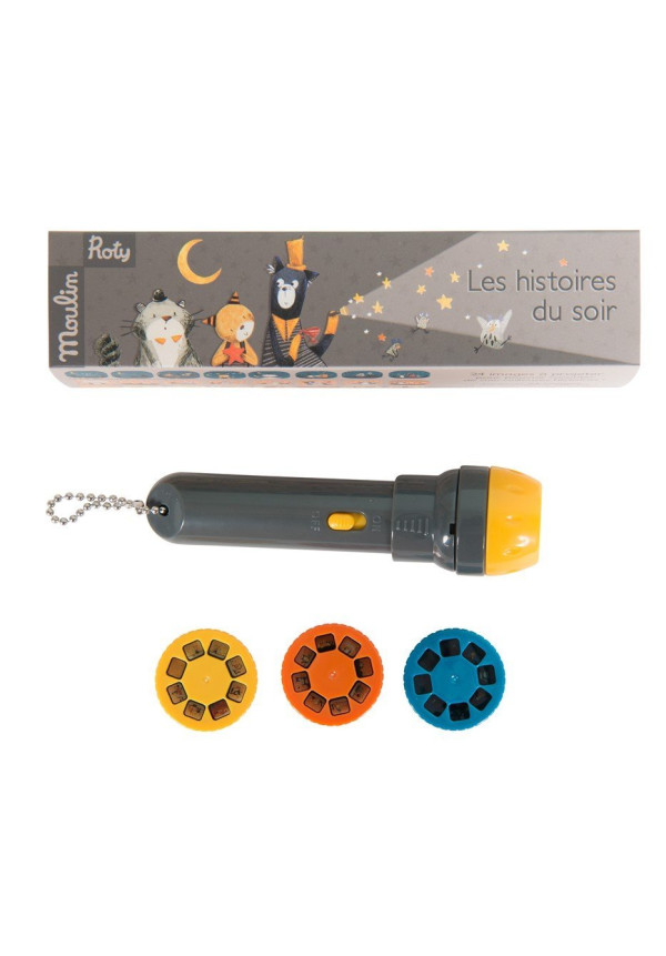 Linterna proyector de historias Moustaches MOULIN ROTY