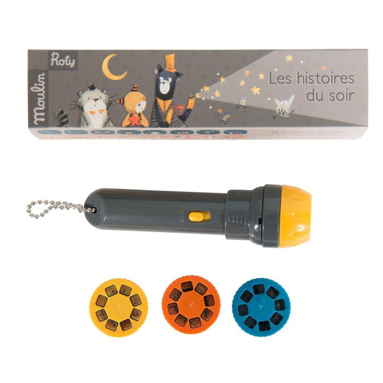 Linterna proyector de historias Moustaches MOULIN ROTY
