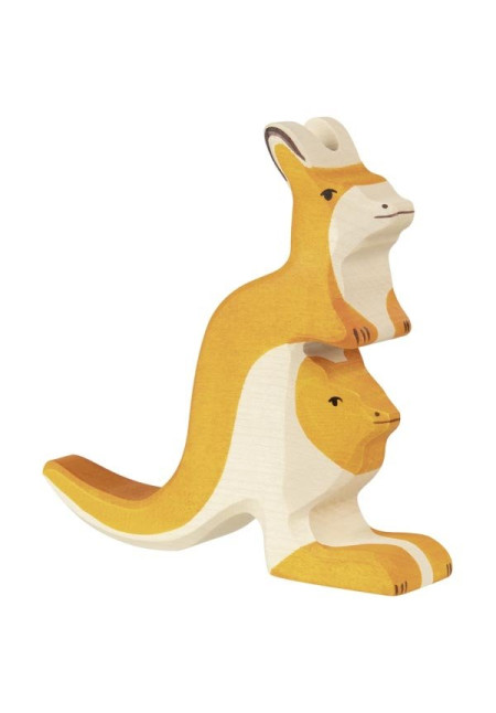 Canguro con bebé HOLZTIGER Canguro con bebé HOLZTIGER