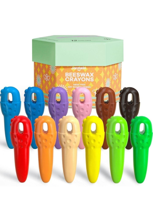 Caja Crayones KEY de Cera de Abeja (12 ud.) JARMELO