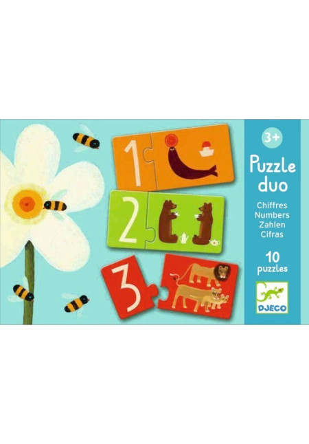 Educativos Puzzle dúo Números DJECO