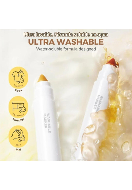 Rotuladores Extra Lavables WASH POWER 12 ud.