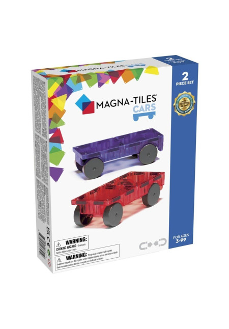 MAGNA-TILES Extra Cars 2 pcs Violeta, Rojo