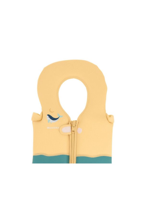 Chaleco Flotador Aprendizaje Whale Teal Talla 1-2 Monnëka