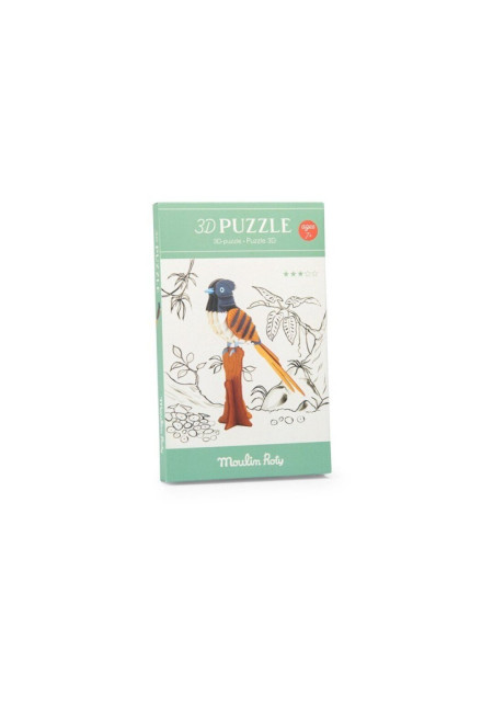  Puzzle 3D papamoscas del paraíso MOULIN ROTY