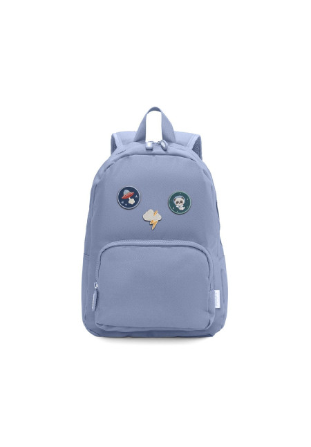 Mochila Solid Color Marine + 6 Parches Autoadhesivos Space