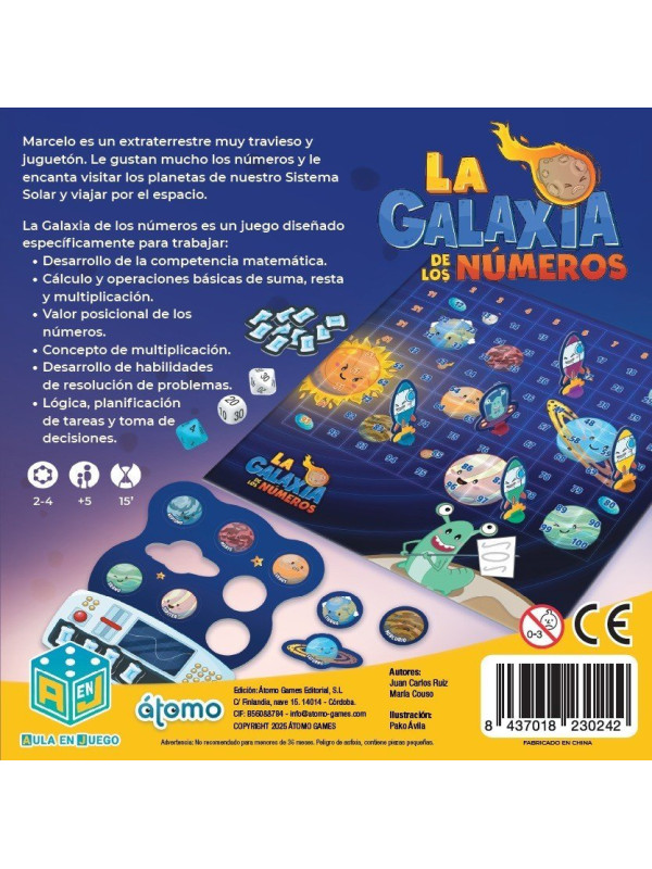 LA GALAXIA DE LOS NUMEROS ATOMO