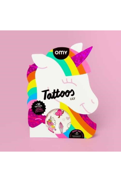 TATTOOS OMY UNICORNIO LILY