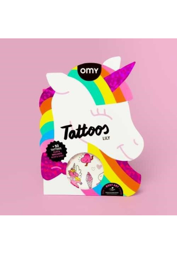 TATTOOS OMY UNICORNIO LILY