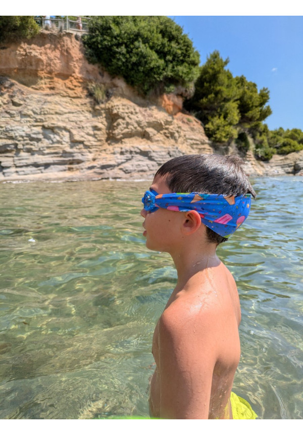 Gafas infantiles rosas con turbante Helados