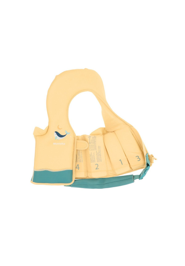Chaleco Flotador Aprendizaje Whale Teal Talla 1-2 Monnëka
