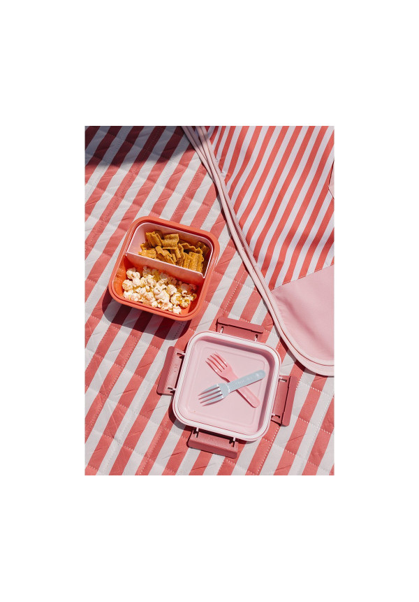 Caja Almuerzo Grande Stripes Bloom & Blush Monnëka