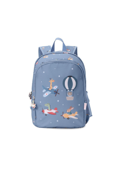 Mochila Mediana Planes + Llavero Personalizable