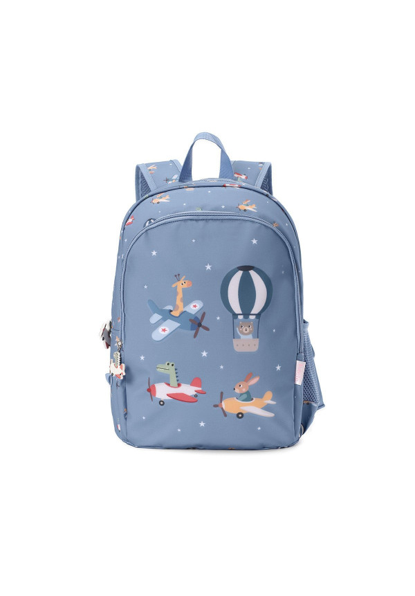 Mochila Mediana Planes + Llavero Personalizable
