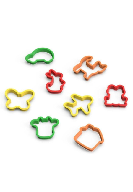 MOLDES PARA ARENA/PLASTILINA (8 ud.)