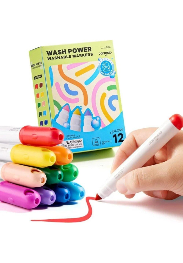 Rotuladores Extra Lavables WASH POWER 12 ud.