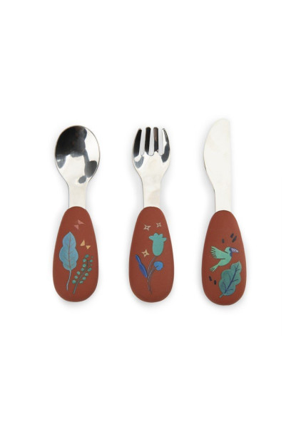 Set de cubiertos silicona Forêt Mawa MOULIN ROTY