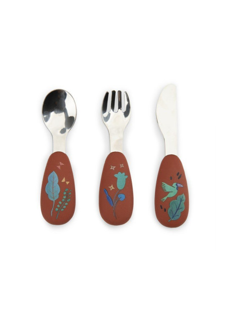 Set de cubiertos silicona Forêt Mawa MOULIN ROTY