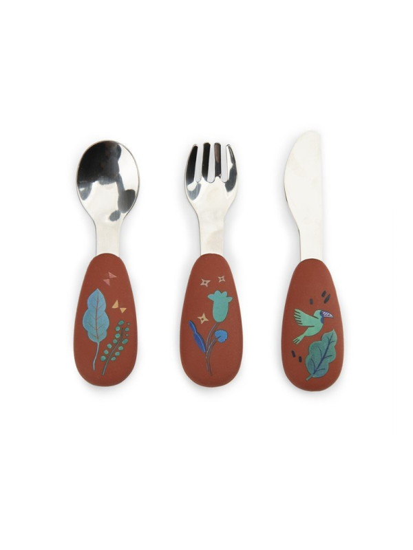 Set de cubiertos silicona Forêt Mawa MOULIN ROTY