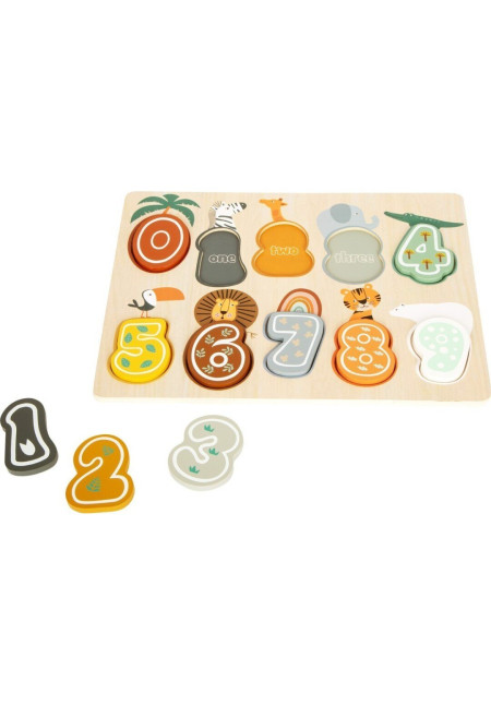 Puzzle de madera para contar Safari SMALL FOOT