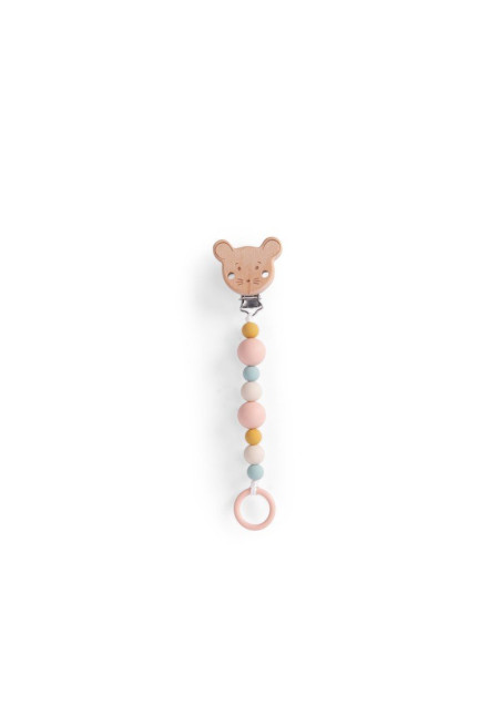 Porta chupete madera y silicona PED MOULIN ROTY