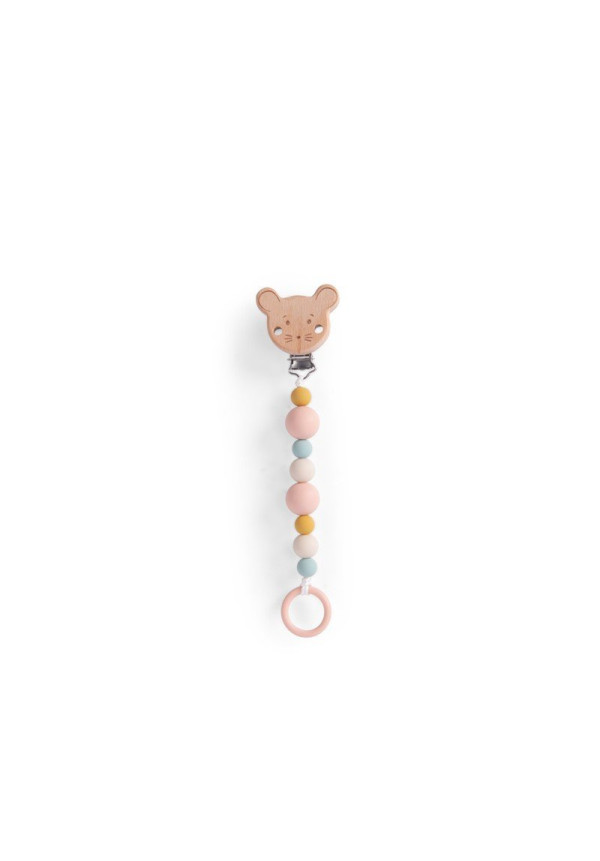 Porta chupete madera y silicona PED MOULIN ROTY