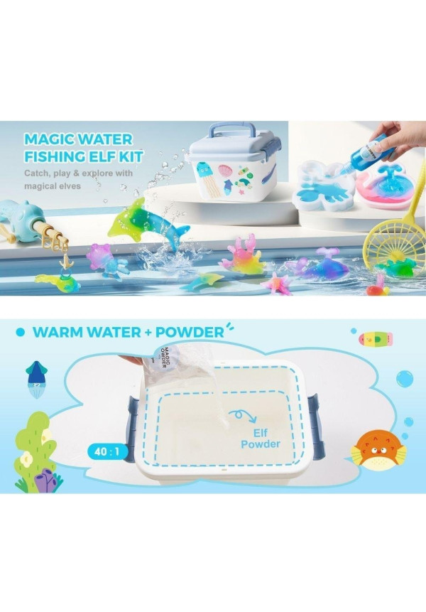 Set figuritas de gel 3D en agua JARMELO