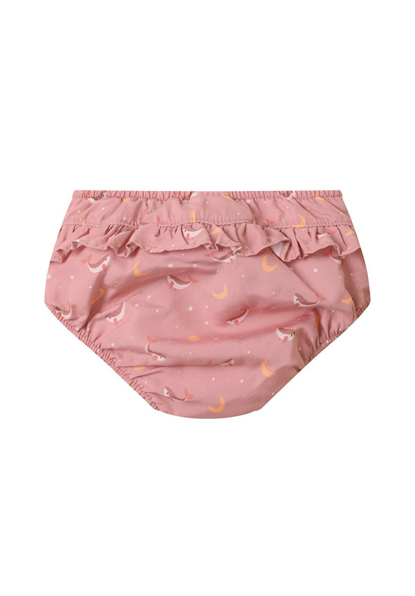 Bañador Pañal Volantes Whale Pink Monnëka
