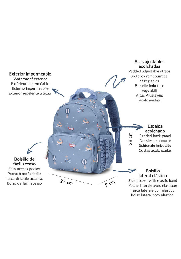 Mochila Infantil Planes