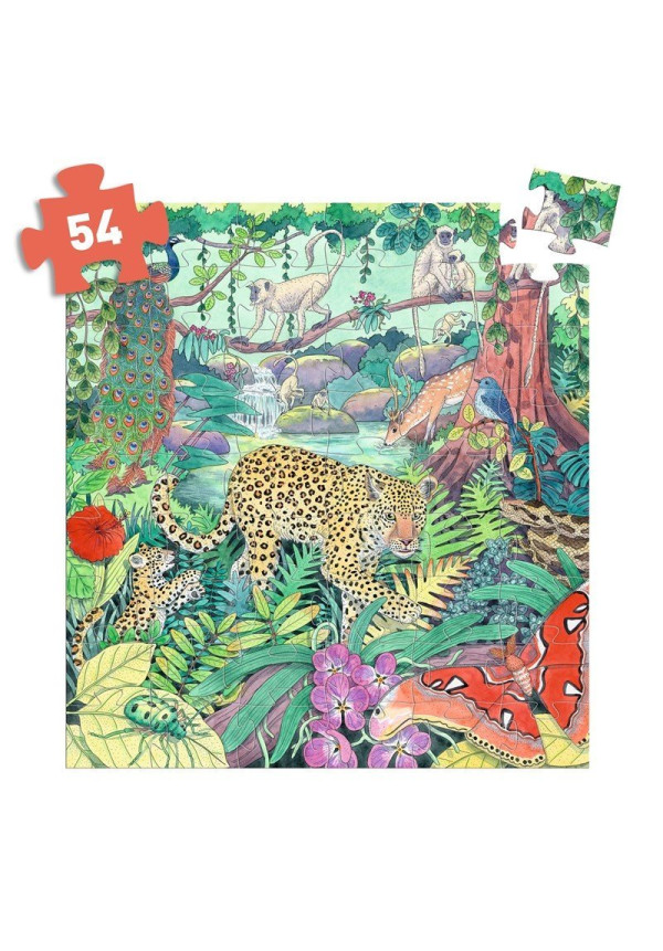  PUZZLE Silueta Jungla india DJECEO