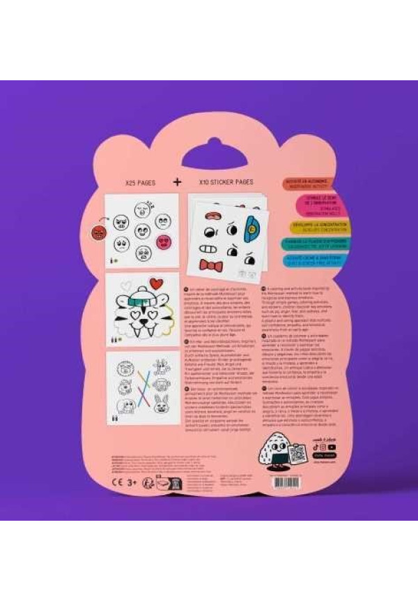 LIBRO STICKERS MONTESSORY EMOCIONES OMY