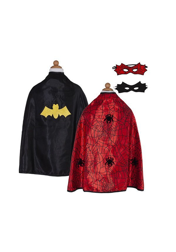 CAPA REVERSIBLE SPIDERMAN/BATMAN TALLA  3-4 GREATPRETENDERS