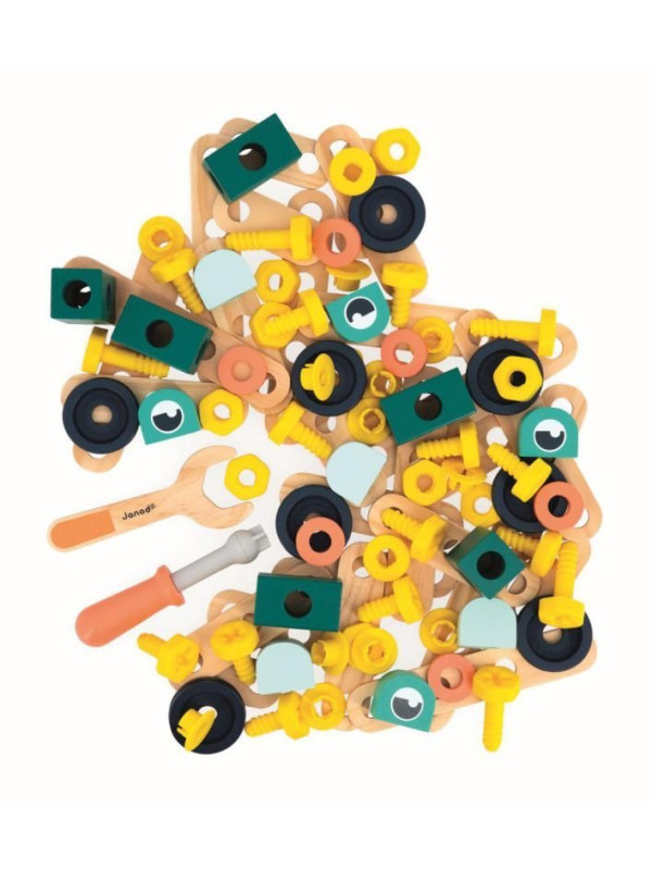 BRICO'KIDS - BOTE 100 PIEZAS JANOD