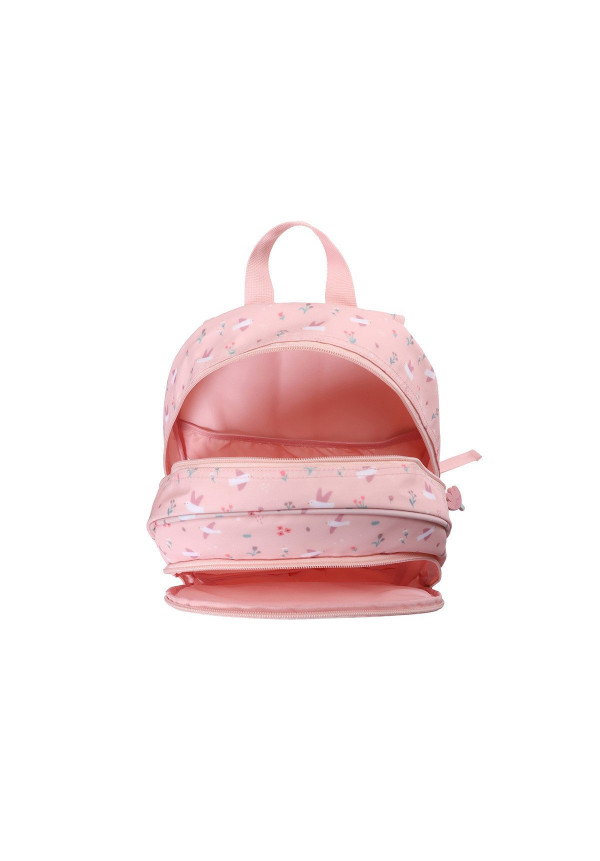 Mochila Mediana Blossom Birds + Llavero Personalizable