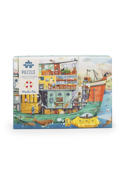 Puzzle barco El Explorador (200 piezas) MOULIN ROTY