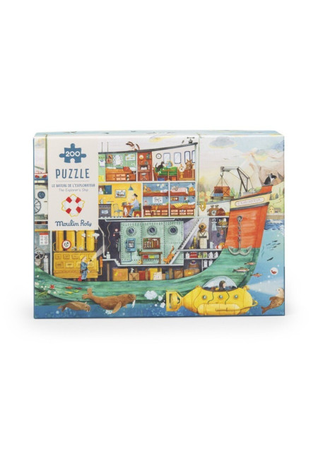 Puzzle barco El Explorador (200 piezas) MOULIN ROTY