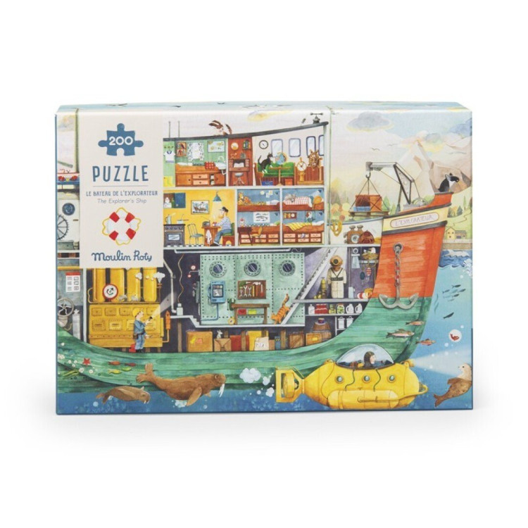 Puzzle barco El Explorador (200 piezas) MOULIN ROTY