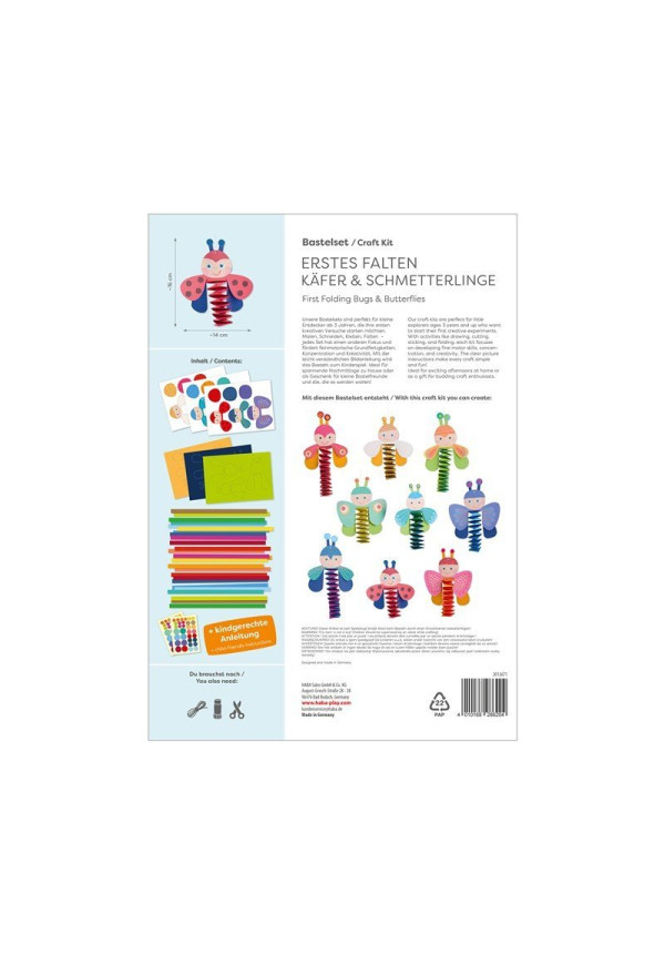 Set Creativo - Aprender a Plegar Escarabajos y Mariposas HABA