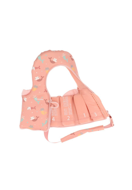 Chaleco Flotador Aprendizaje Mermaid Cats Talla 1-2 años Monnëka