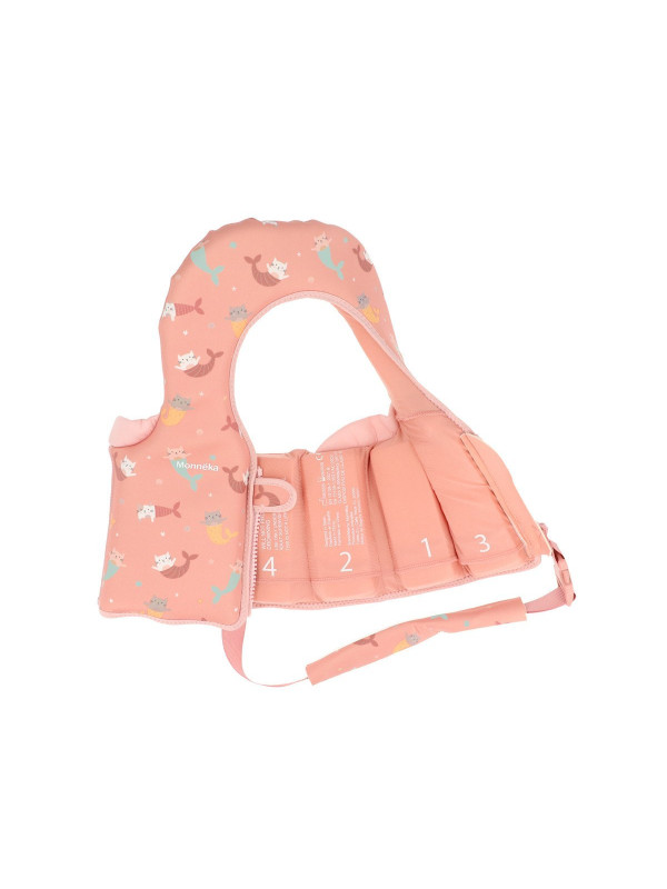 Chaleco Flotador Aprendizaje Mermaid Cats Talla 1-2 años Monnëka