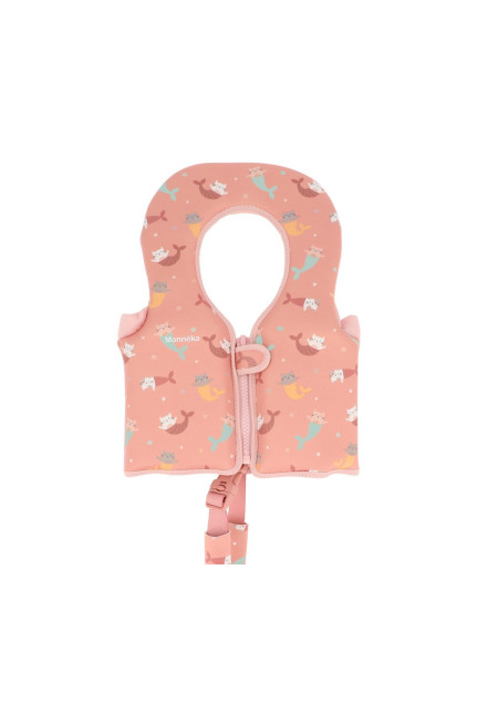 Chaleco Flotador Aprendizaje Mermaid Cats Talla 1-2 años Monnëka