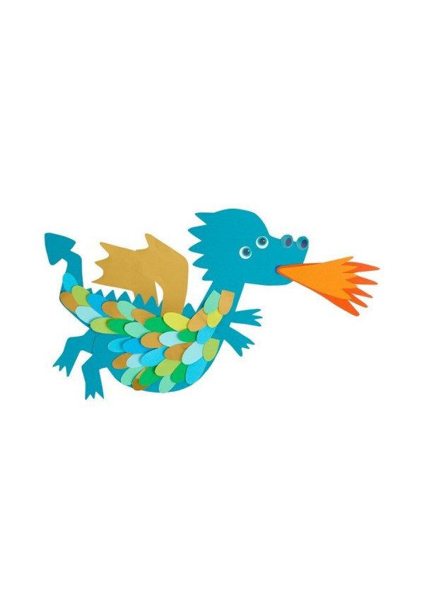 Set Creativo – Dragones con Escamas para Pegar HABA