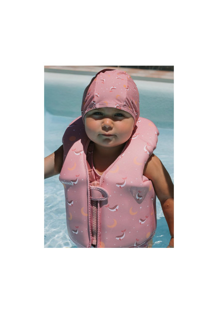 Gorro Natación Infantil Whale Pink Monnëka