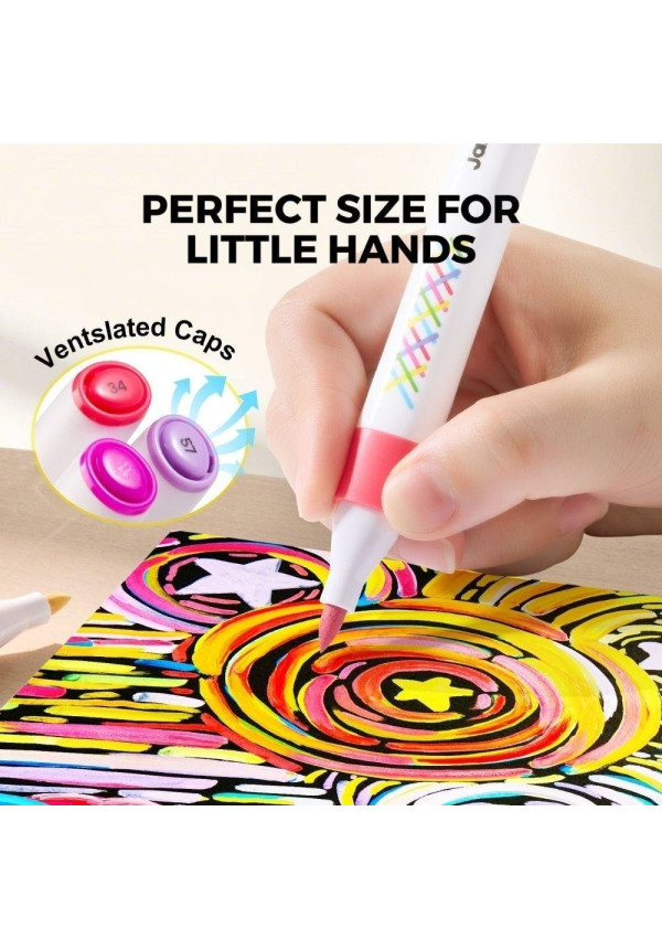 Rotuladores por capas lavables VIVID COLORED (12 ud.) JARMELO
