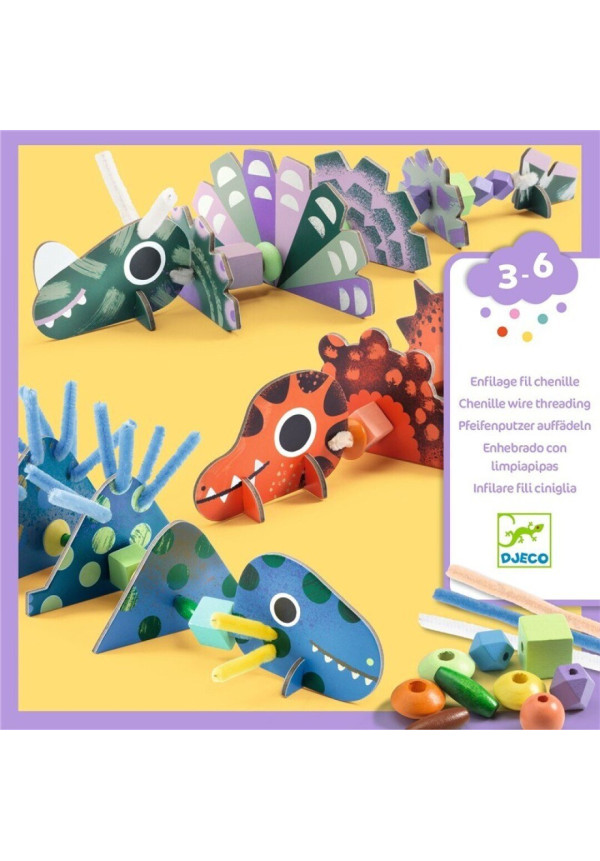 Ensartes Dinosaurios terribles DJECO