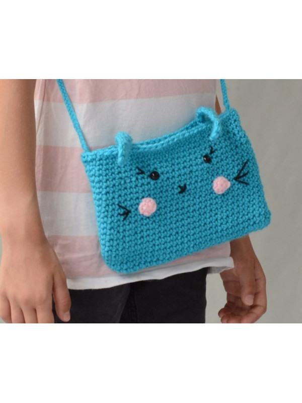 Kit de crochet: bolso conejo azul A PUNT