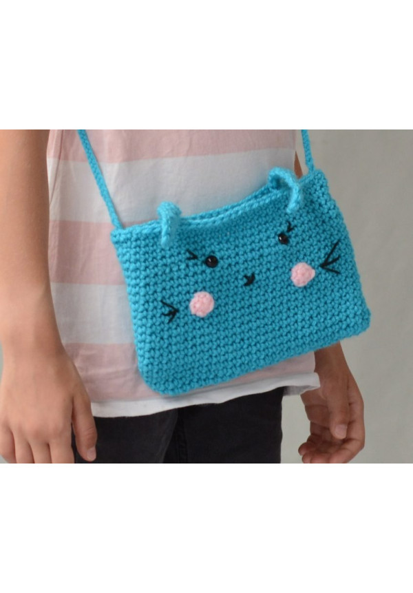 Kit de crochet: bolso conejo azul A PUNT
