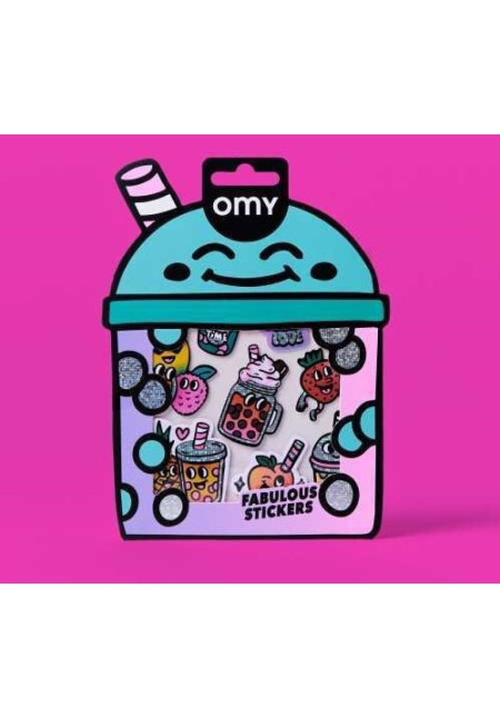 STICKERS BIG BUBBLE TEA OMY