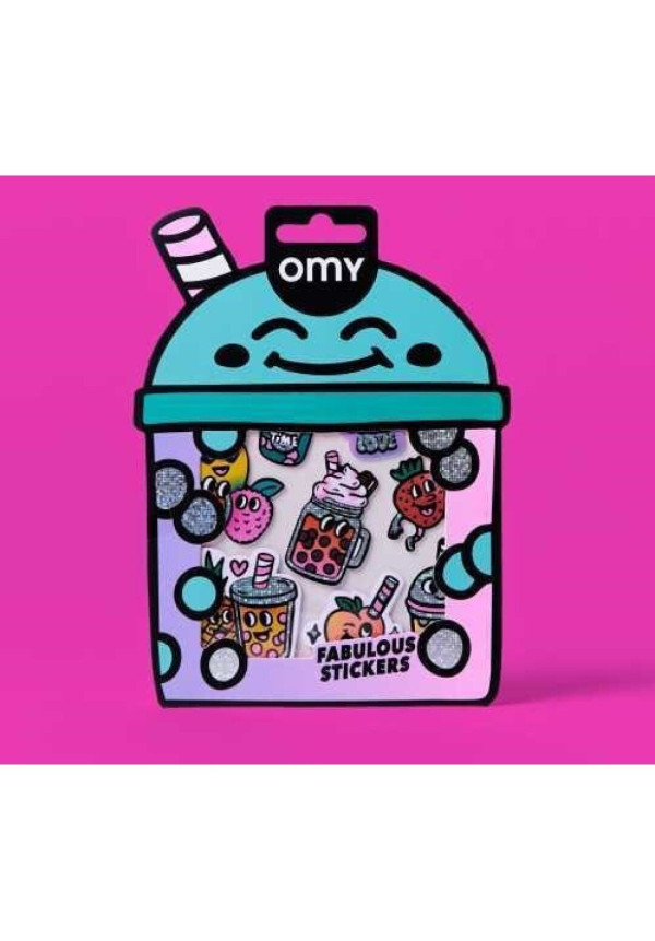 STICKERS BIG BUBBLE TEA OMY